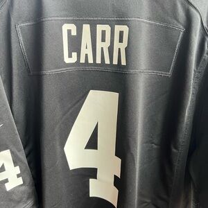 Derek Carr #4 Raiders Black Football Jersey